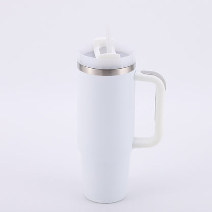 Cross-border Manufacturer New Model40oz Ice Tyrant Cup with Handle for Cross-Border304Stainless steel thermos cup with straw car cup