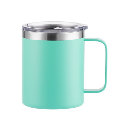 12oz Handle Spray Plastic Sublimation Mug with Handle Print log In-stock Export304Stainless Steel Handle Cup