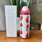 Cross-border New Fruit Cup304Stainless Steel Insulated Cup Large Capacity Double Drinking Cup Portable Car Sports Water Bottle