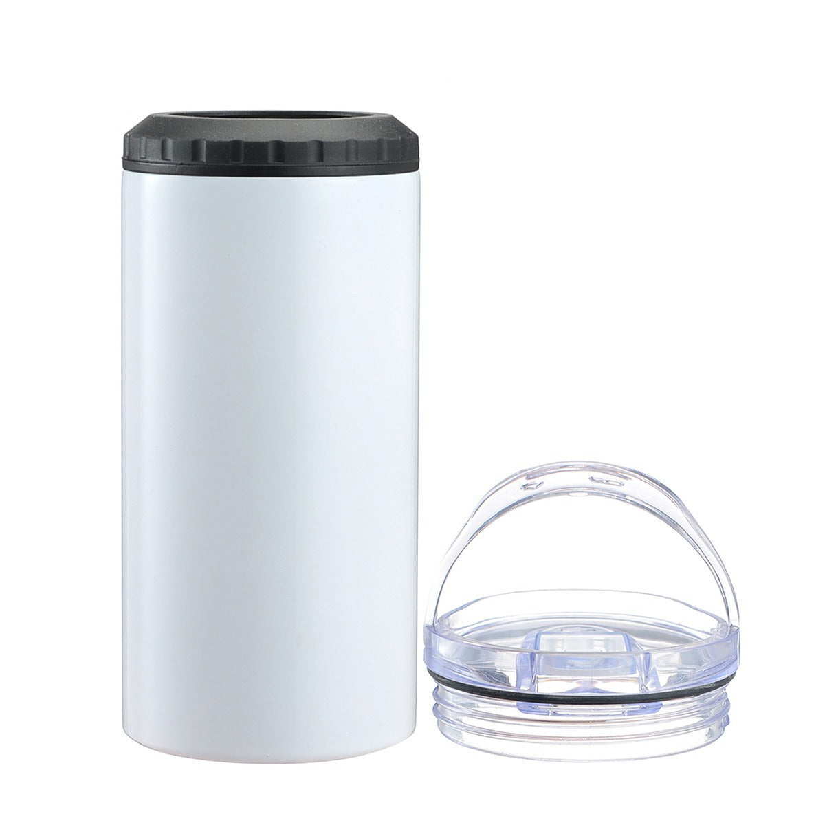 Simple Car-Mounted Straight Outdoor Sublimation Beer Cup In Stock Multi-Functional16oz Double Lid Insulated Cold Storage Cup
