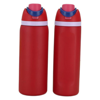 Cross-border New Fruit Cup304Stainless Steel Insulated Cup Large Capacity Double Drinking Cup Portable Car Sports Water Bottle