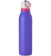 Insulated Stainless Steel Water Bottle with Two-Way Spout, Built-In Straw and Bucket Handle, Made for Travel, School, and Sports, 40oz, BPA Free, Leak Proof, Foggy Tide
