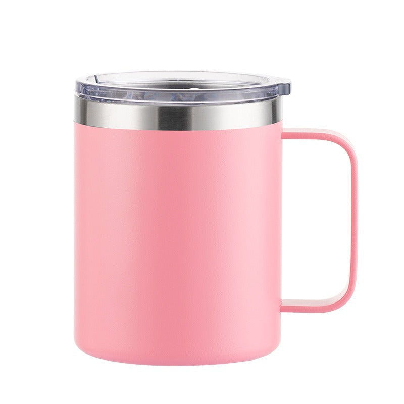 12oz Handle Spray Plastic Sublimation Mug with Handle Print log In-stock Export304Stainless Steel Handle Cup