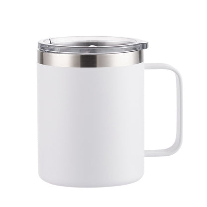12oz Handle Spray Plastic Sublimation Mug with Handle Print log In-stock Export304Stainless Steel Handle Cup