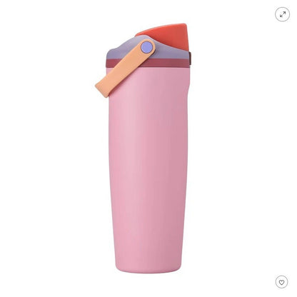 New Large Capacity30oz Portable Fruit Cup304Stainless Steel Vacuum Insulated Cup Outdoor Portable Straw Cup