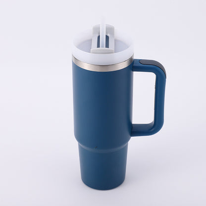Cross-border Manufacturer New Model40oz Ice Tyrant Cup with Handle for Cross-Border304Stainless steel thermos cup with straw car cup