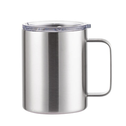 12oz Handle Spray Plastic Sublimation Mug with Handle Print log In-stock Export304Stainless Steel Handle Cup