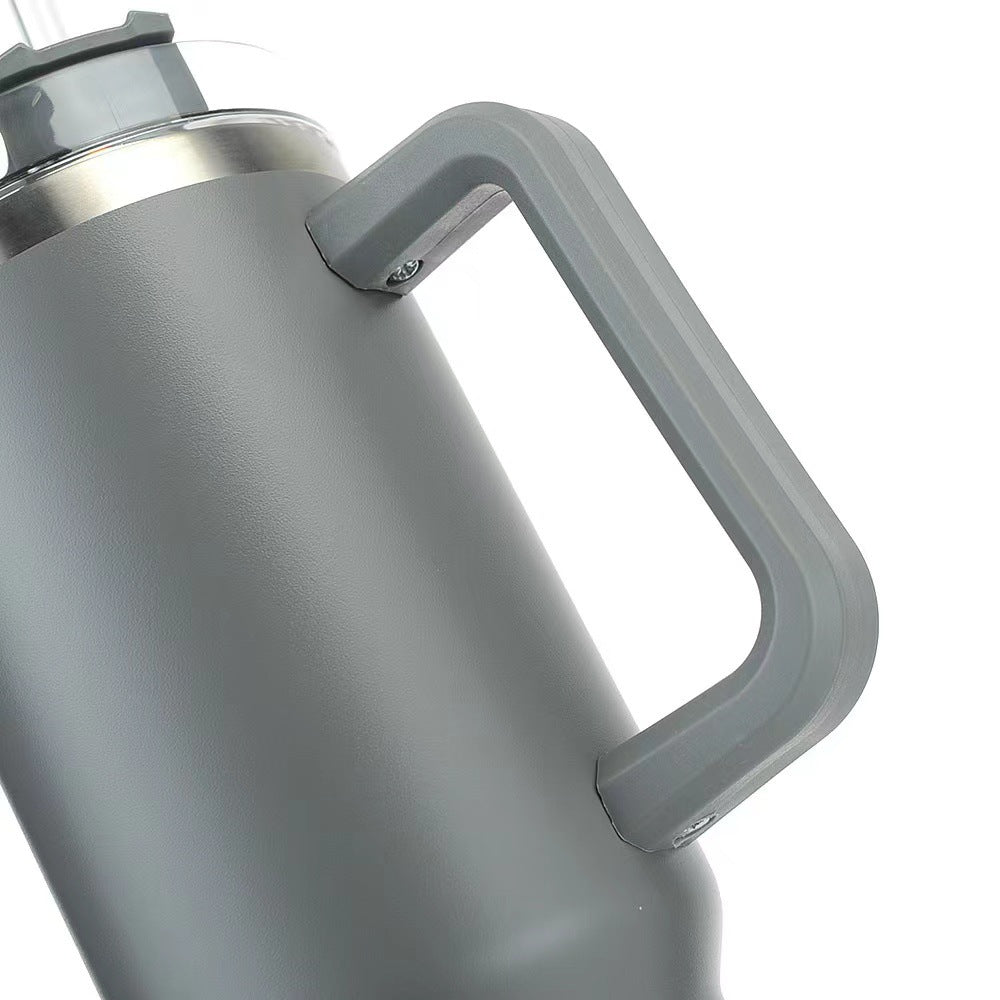 Cross-border Manufacturer New Model40oz Ice Tyrant Cup with Handle for Cross-Border304Stainless steel thermos cup with straw car cup