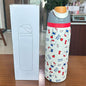 Cross-border New Fruit Cup304Stainless Steel Insulated Cup Large Capacity Double Drinking Cup Portable Car Sports Water Bottle
