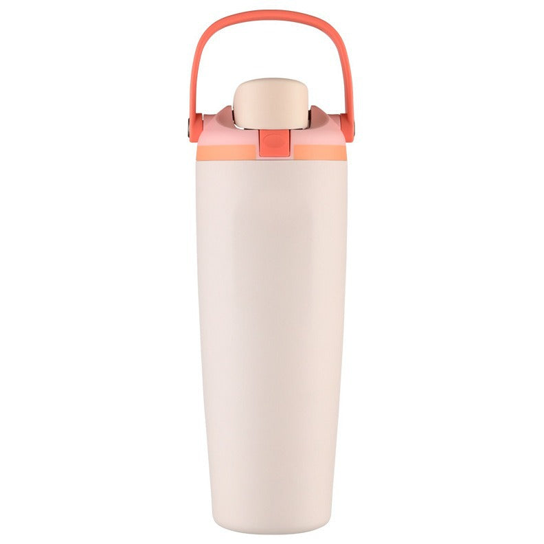 New Large Capacity30oz Portable Fruit Cup304Stainless Steel Vacuum Insulated Cup Outdoor Portable Straw Cup