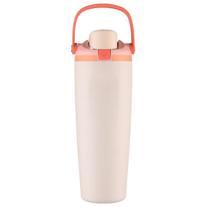 New Large Capacity30oz Portable Fruit Cup304Stainless Steel Vacuum Insulated Cup Outdoor Portable Straw Cup