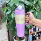 Cross-border New Fruit Cup304Stainless Steel Insulated Cup Large Capacity Double Drinking Cup Portable Car Sports Water Bottle