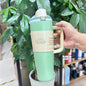 Cross-border New Fruit Cup304Stainless Steel Insulated Cup Large Capacity Double Drinking Cup Portable Car Sports Water Bottle