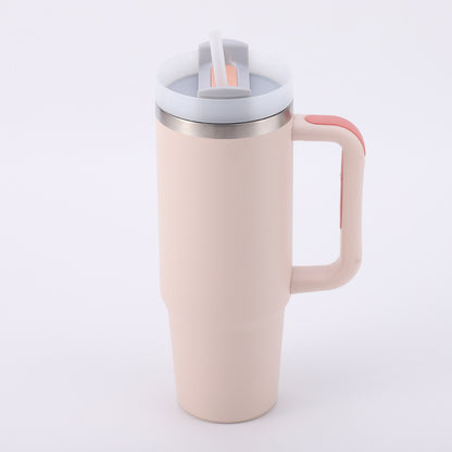Cross-border Manufacturer New Model40oz Ice Tyrant Cup with Handle for Cross-Border304Stainless steel thermos cup with straw car cup