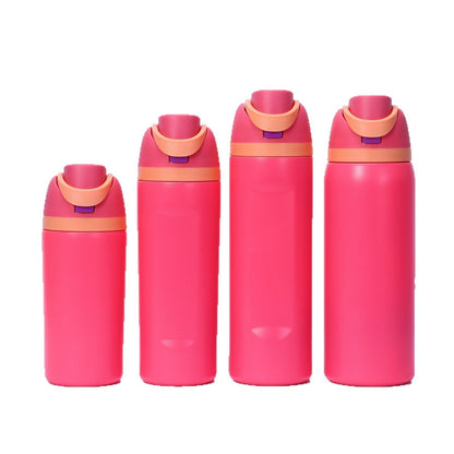 Cross-border New Fruit Cup304Stainless Steel Insulated Cup Large Capacity Double Drinking Cup Portable Car Sports Water Bottle