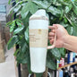 Cross-border New Fruit Cup304Stainless Steel Insulated Cup Large Capacity Double Drinking Cup Portable Car Sports Water Bottle