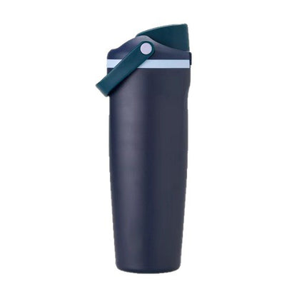New Large Capacity30oz Portable Fruit Cup304Stainless Steel Vacuum Insulated Cup Outdoor Portable Straw Cup
