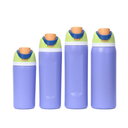 Cross-border New Fruit Cup304Stainless Steel Insulated Cup Large Capacity Double Drinking Cup Portable Car Sports Water Bottle