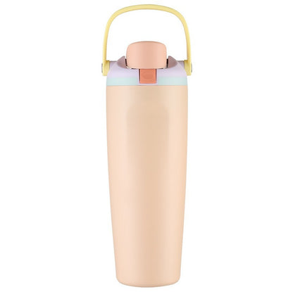 New Large Capacity30oz Portable Fruit Cup304Stainless Steel Vacuum Insulated Cup Outdoor Portable Straw Cup