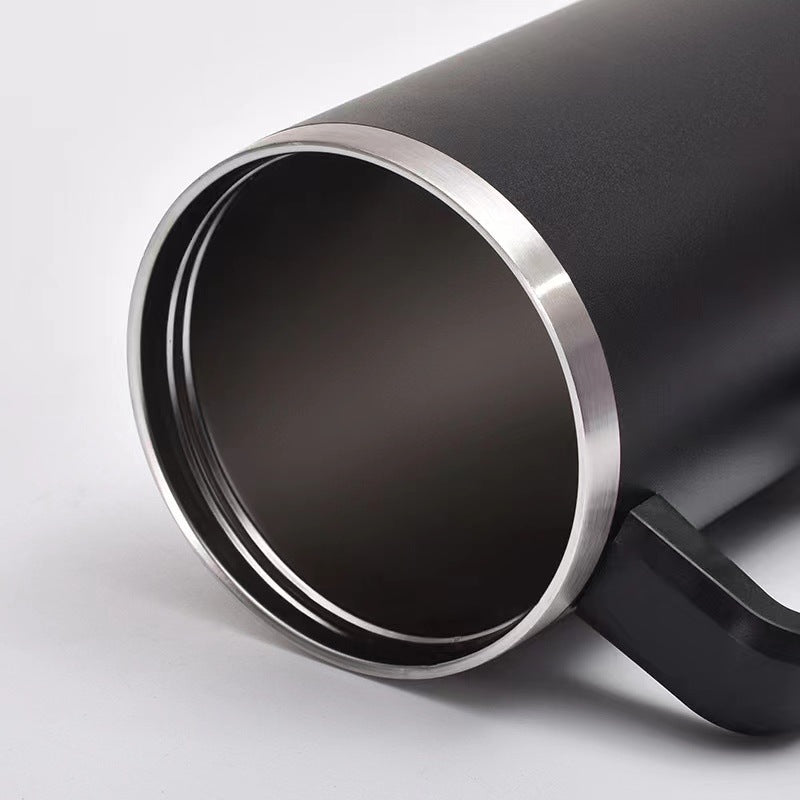 Cross-border Manufacturer New Model40oz Ice Tyrant Cup with Handle for Cross-Border304Stainless steel thermos cup with straw car cup