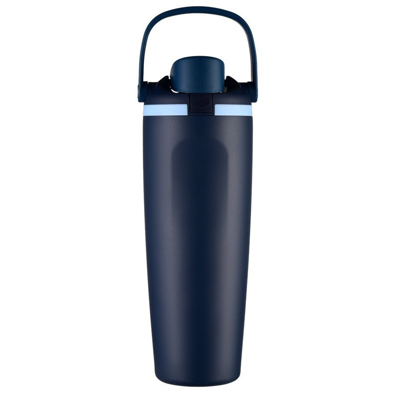 New Large Capacity30oz Portable Fruit Cup304Stainless Steel Vacuum Insulated Cup Outdoor Portable Straw Cup