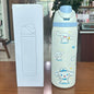 Cross-border New Fruit Cup304Stainless Steel Insulated Cup Large Capacity Double Drinking Cup Portable Car Sports Water Bottle