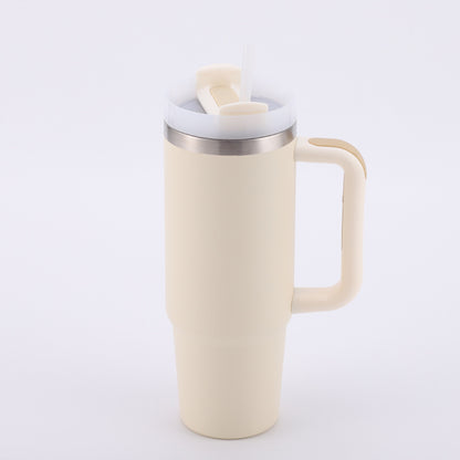 Cross-border Manufacturer New Model40oz Ice Tyrant Cup with Handle for Cross-Border304Stainless steel thermos cup with straw car cup