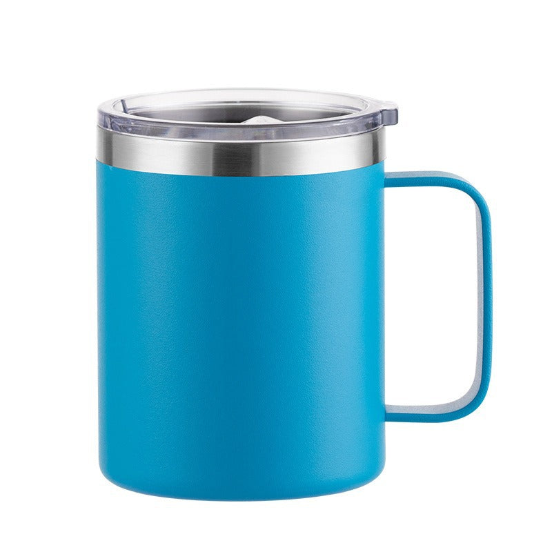 12oz Handle Spray Plastic Sublimation Mug with Handle Print log In-stock Export304Stainless Steel Handle Cup