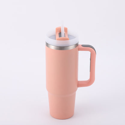 Cross-border Manufacturer New Model40oz Ice Tyrant Cup with Handle for Cross-Border304Stainless steel thermos cup with straw car cup
