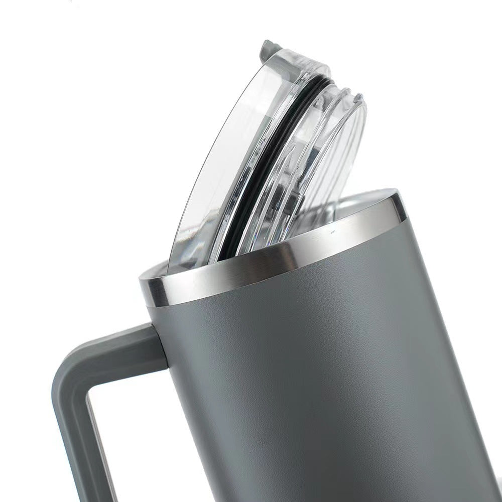 Cross-border Manufacturer New Model40oz Ice Tyrant Cup with Handle for Cross-Border304Stainless steel thermos cup with straw car cup