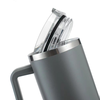 Cross-border Manufacturer New Model40oz Ice Tyrant Cup with Handle for Cross-Border304Stainless steel thermos cup with straw car cup