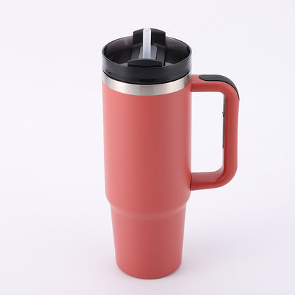 Cross-border Manufacturer New Model40oz Ice Tyrant Cup with Handle for Cross-Border304Stainless steel thermos cup with straw car cup