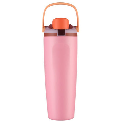 New Large Capacity30oz Portable Fruit Cup304Stainless Steel Vacuum Insulated Cup Outdoor Portable Straw Cup