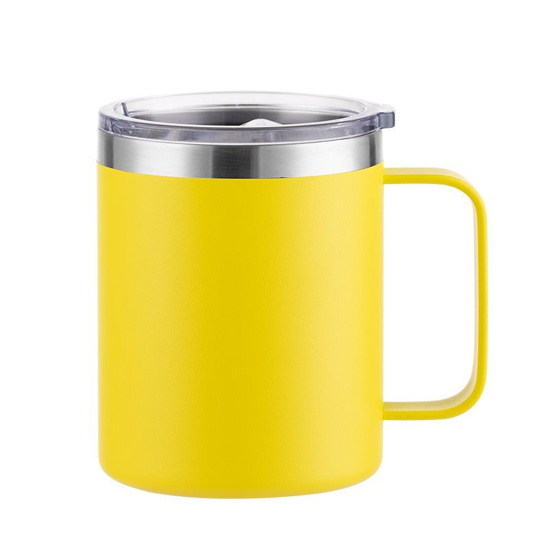 12oz Handle Spray Plastic Sublimation Mug with Handle Print log In-stock Export304Stainless Steel Handle Cup