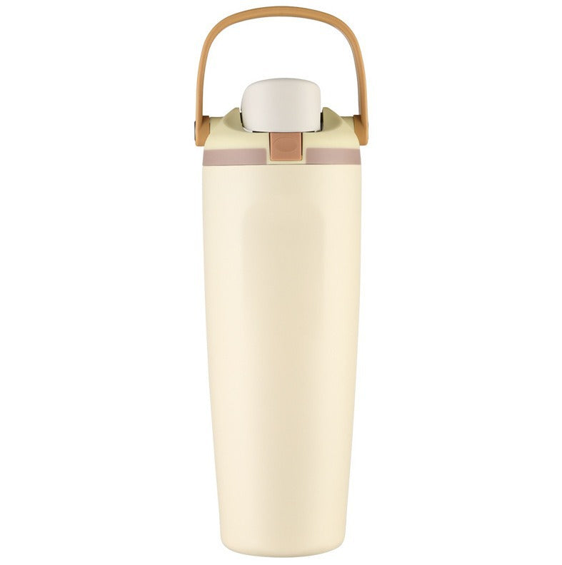 New Large Capacity30oz Portable Fruit Cup304Stainless Steel Vacuum Insulated Cup Outdoor Portable Straw Cup