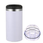 Simple Car-Mounted Straight Outdoor Sublimation Beer Cup In Stock Multi-Functional16oz Double Lid Insulated Cold Storage Cup