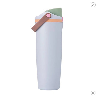 New Large Capacity30oz Portable Fruit Cup304Stainless Steel Vacuum Insulated Cup Outdoor Portable Straw Cup