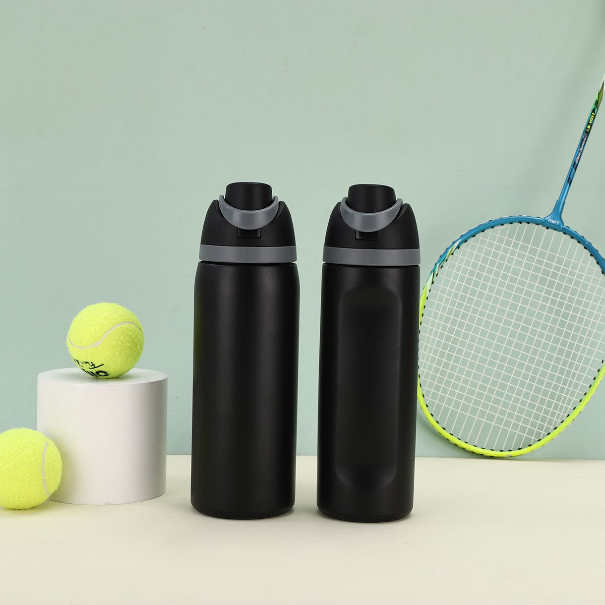 Cross-border New Fruit Cup304Stainless Steel Insulated Cup Large Capacity Double Drinking Cup Portable Car Sports Water Bottle
