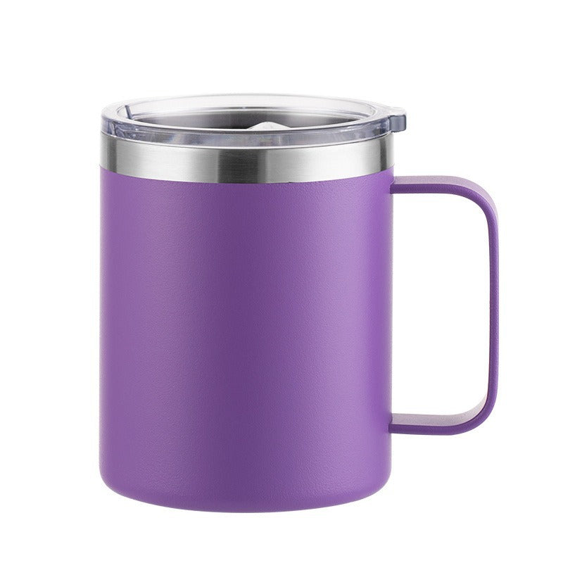 12oz Handle Spray Plastic Sublimation Mug with Handle Print log In-stock Export304Stainless Steel Handle Cup